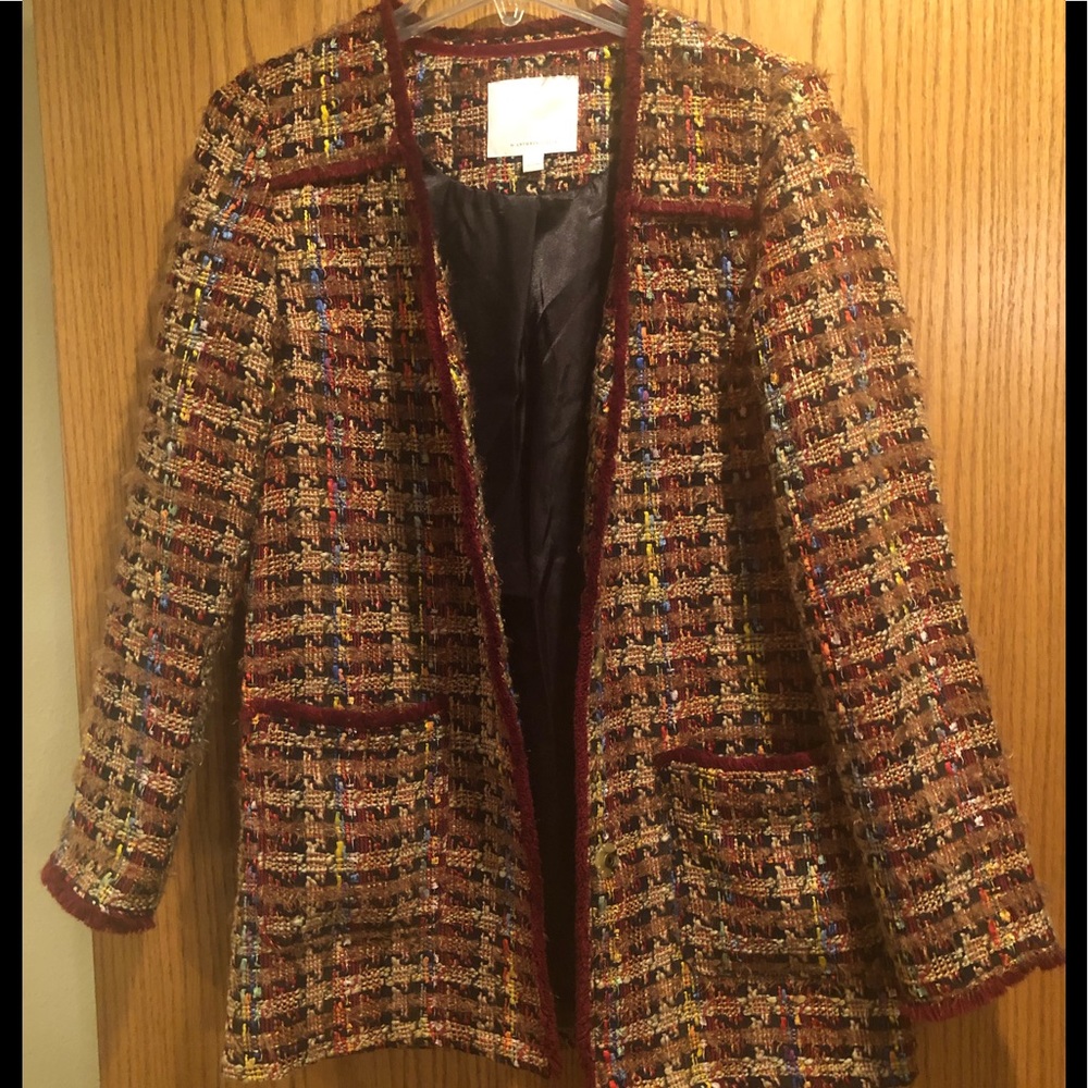 NWOT Anthropologie tweed blazer/jacket